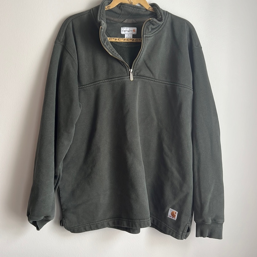Carhartt quarter zip Green Large